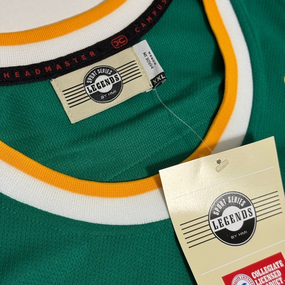 U.S.F. Bill Russell #6 Green Yellow College Jersey - XXL NWT - Picture 2 of 7